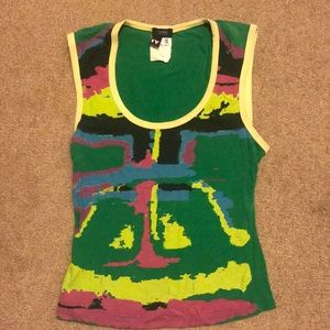 “Versus” Versace vintage multi-colored tank top